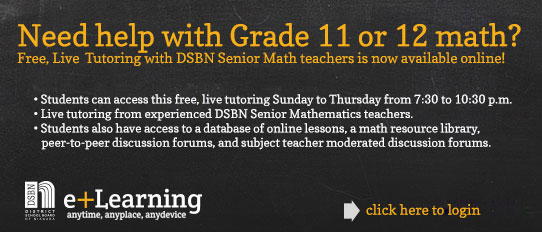 Grade 11 and 12 Math Help